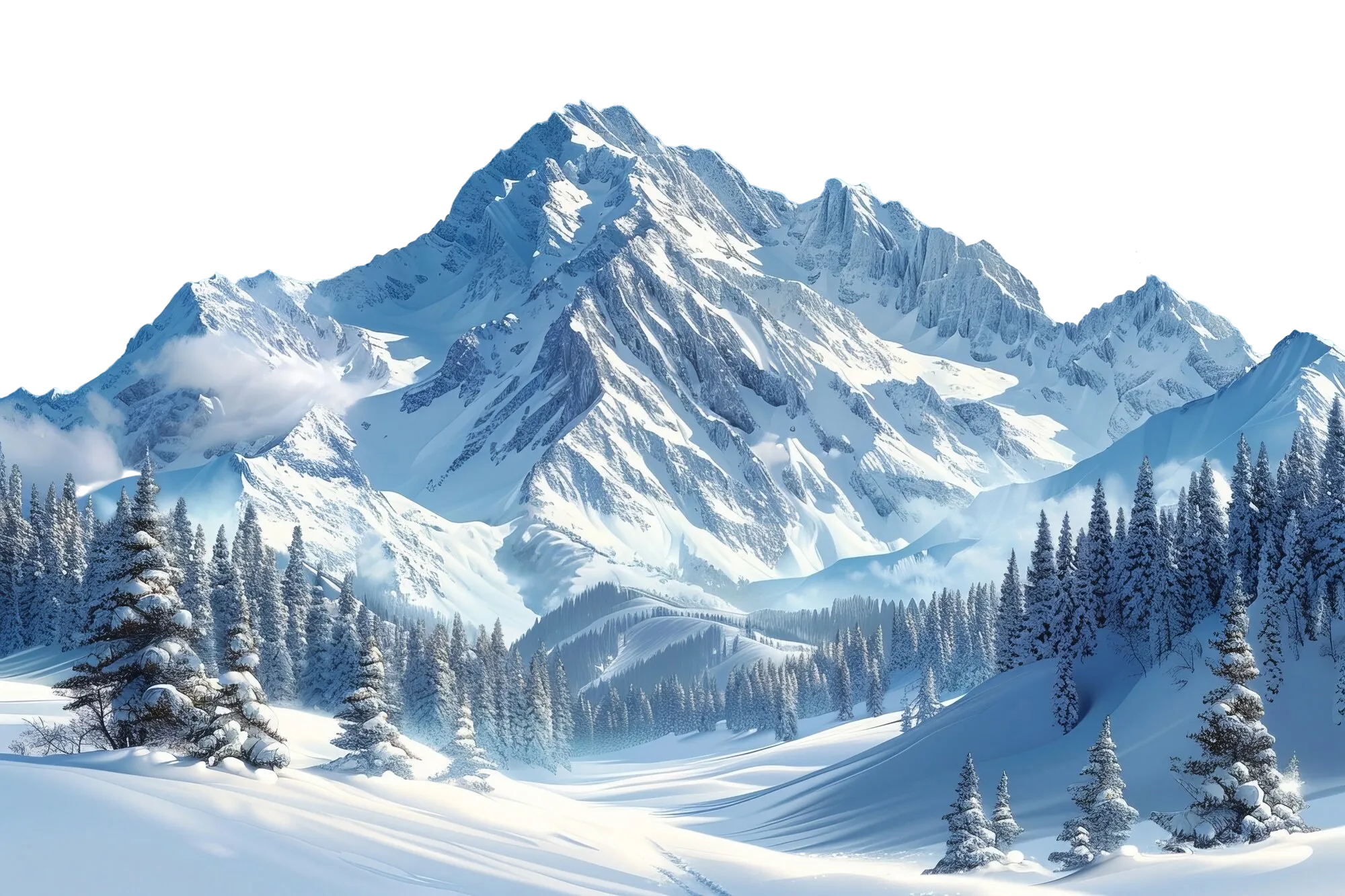 Snow Mountain Studio Background